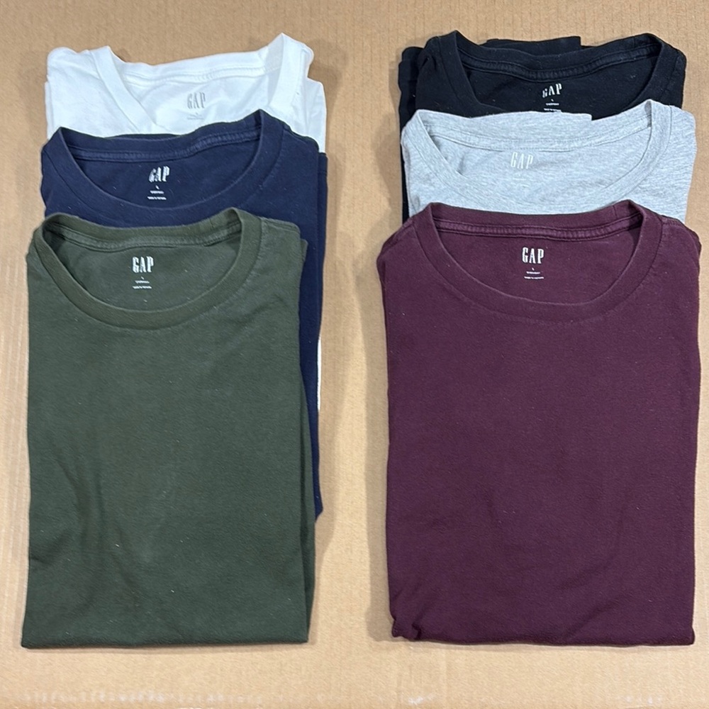 GAP Exercise/Workout Short Sleeve Tees Essential 6 Pack